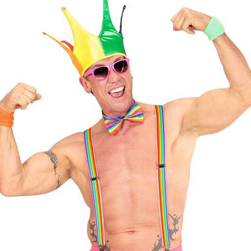 [WID7983M] Bretelles Élastiques Arc-en-Ciel