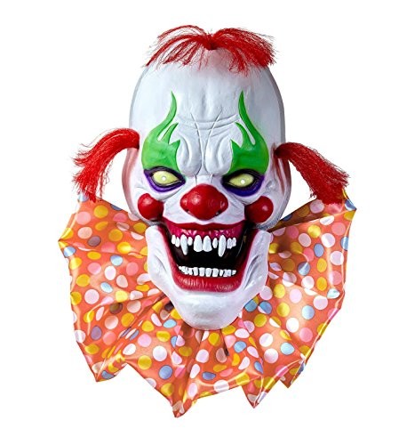 [WID07107] Décoration clown horrible avec bouche mobile et yeux lumineux