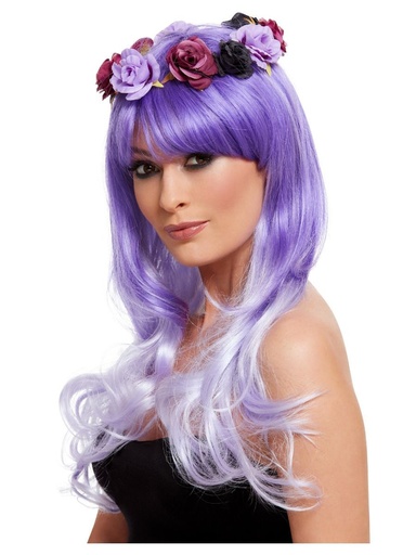 [SMI61120] Perruque glamour Jour des Morts de luxe