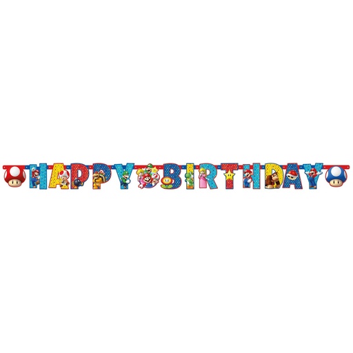 [AMS9901542] Guirlande "Happy Birthday" Super Mario™