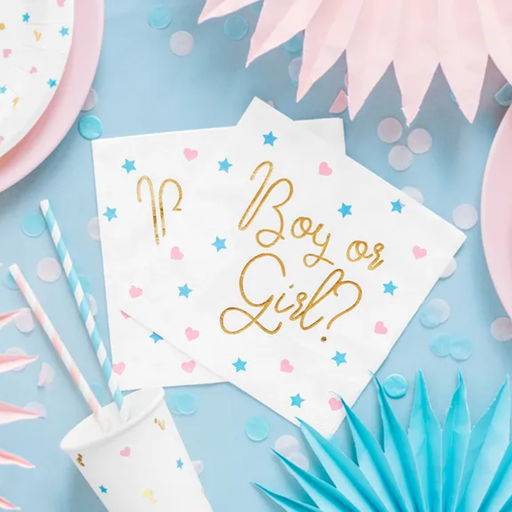 [PARSP33-78] Serviettes "Boy or Girl?"