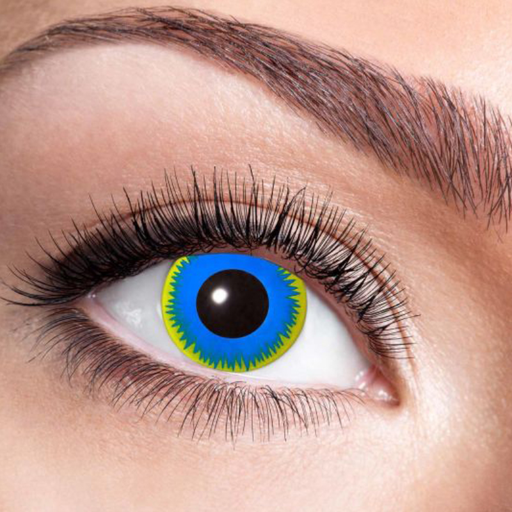 [ZOE84092041M46] Lentilles fantaisies Blue Sun - 3 mois