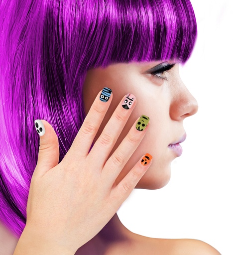 [WID05340] Set de 12 ongles collection Halloween