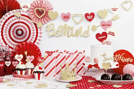 [PARGRL9-019B] Guirlande "Be Mine" paillettes or