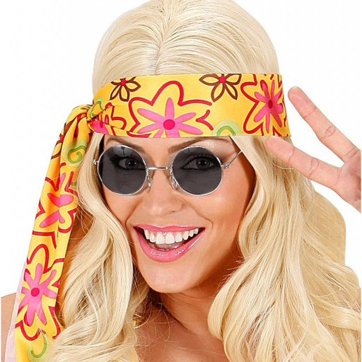[WID6724L] Lunettes rondes noires 