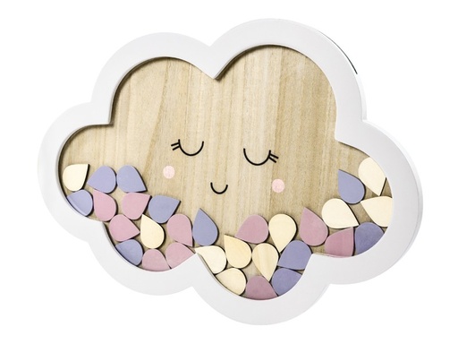 [PARKG6] Livre d'or en bois en forme de  Nuage