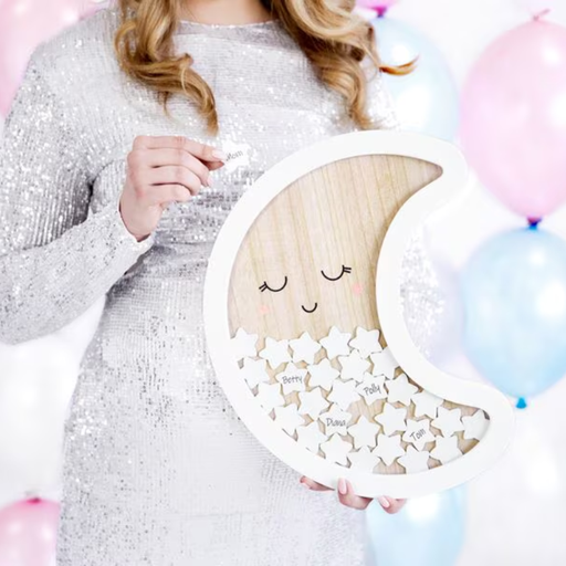 [PARKG5] Livre d'or Lune en bois