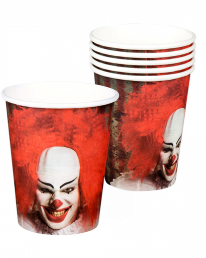 [BOL72352] Gobelets Clown "film d'horreur"