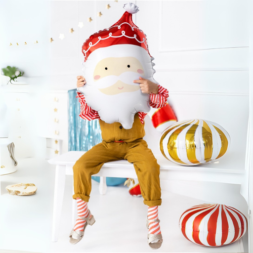 [PARFB79] Visage de Père Noël Ballon 60 cm