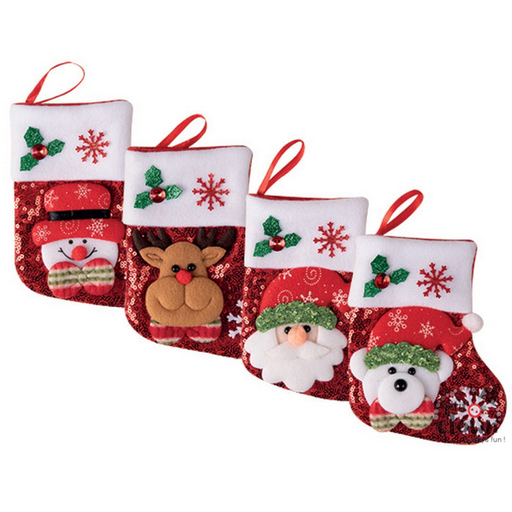 [PCL19429] Mini chaussettes de Noël à suspendre
