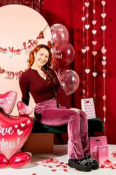 [FOL63793] Ballon sur coussin trio de cœurs Love you 77 cm