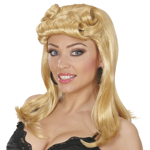 [WIDP5937] Perruque de Pin-up blonde avec California rolls