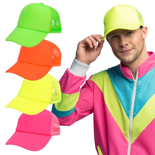 [BOL01428] Casquette fluo - 4 couleurs ass.