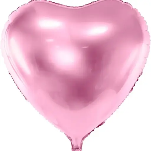 [PMSTK0201211216] Ballon alu cœur 14" rose métallique