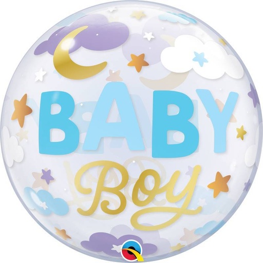 [ABC24905] Ballon bubble 22" sweet dreams baby boy
