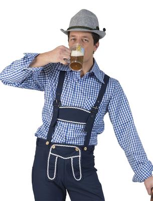 Chemise à carreaux bleu/blanc