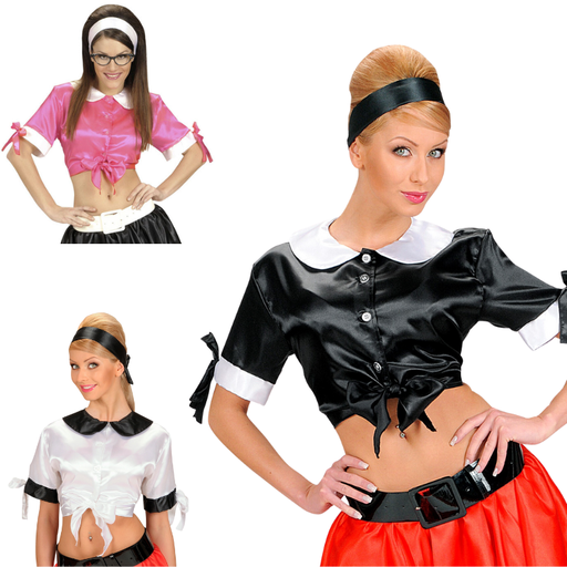 Top en satin pour femme 