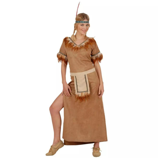 Déguisement d'indienne en suédine pour femme