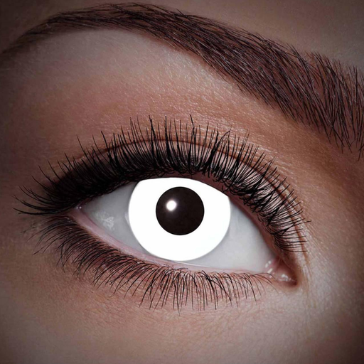 [ZOE84095241.W98] Lentilles fantaisies UV Blanc - 1 mois