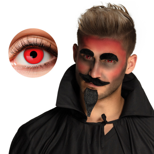 [ZOEW03] Lentilles fantaisies Red Devil - 1 semaine