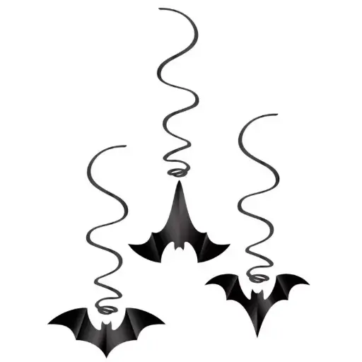 [PCL22935] Chauve-souris à suspendre, lot de 3