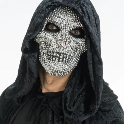 [CHA13812] Masque tête de mort en strass