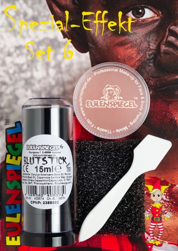 [EUL406069] Kit maquillage FX (cire, faux sang, éponge)