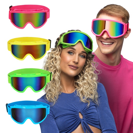 [BOL02700] Lunettes de ski - 4 couleurs assorties