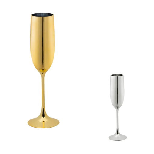 Flûte à Champagne métallisée 125 ml