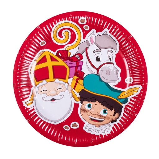 [BOL56660] 10 assiettes Saint Nicolas 23 cm