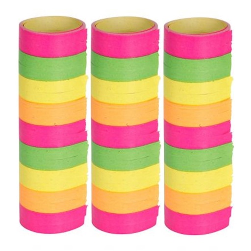 [COT22960] Rouleaux de serpentins fluo en papier