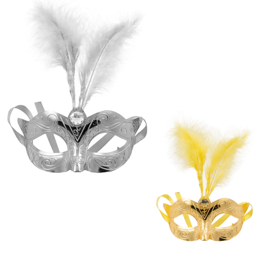 Masque vévitien Métallique doré