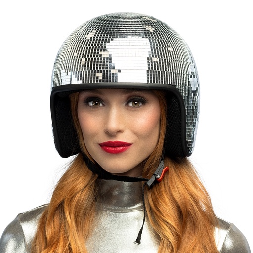 [BOL00794] Casque moto Disco argent
