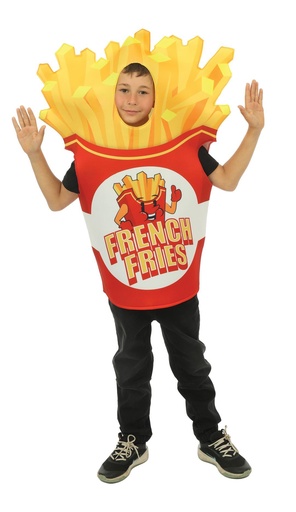 [PCL23912] Costume de frite pour enfant- Taille unique