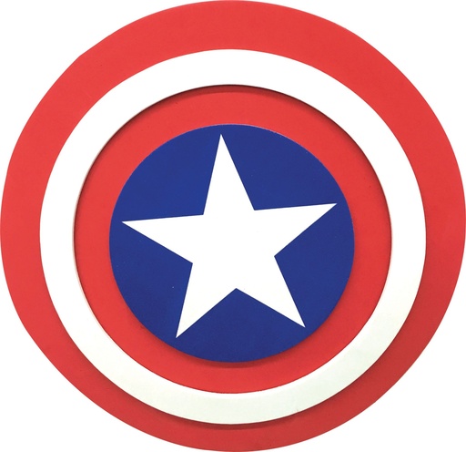 [RUBR34868] Bouclier en mousse Captain America
