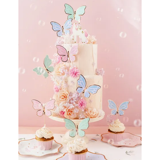 [PARKPT76] 9 Décorations de gâteaux Papillons