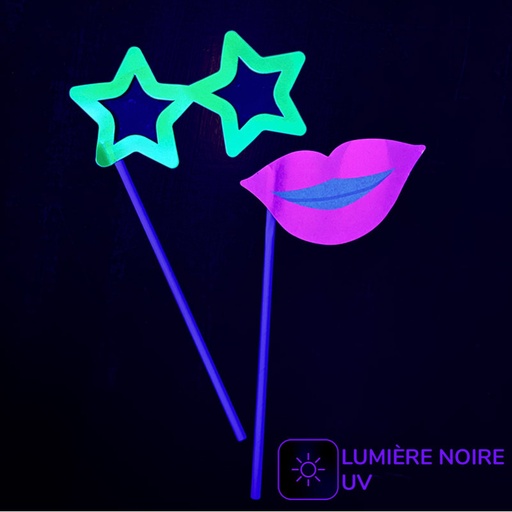 [COT25204] Kit photobooth UV Fluo, lot de 10