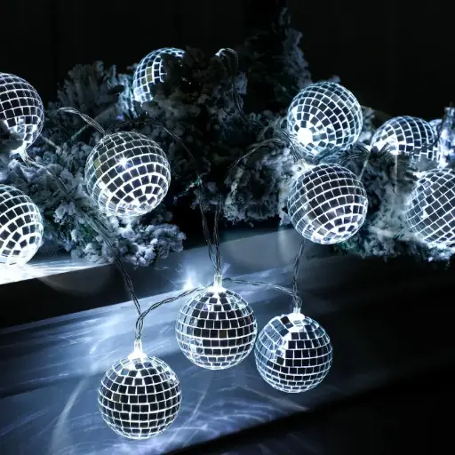 [BOL00768] Guirlande boules disco LED