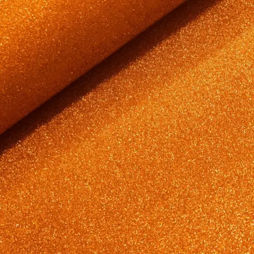 [CHA11446-17] Nappe pailletée orange - 120cm*3m