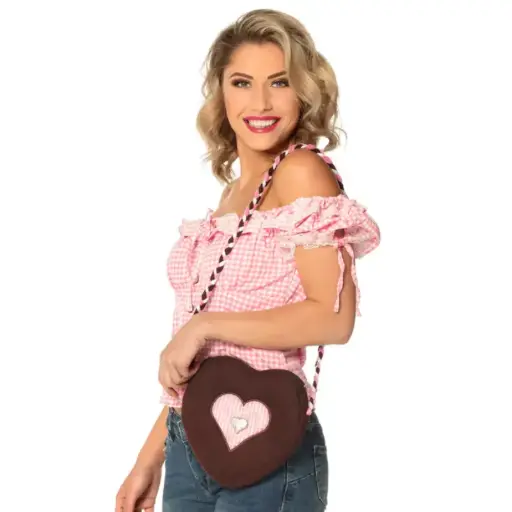 [BOL54288] Sac cœur Vichy rose Oktoberfest