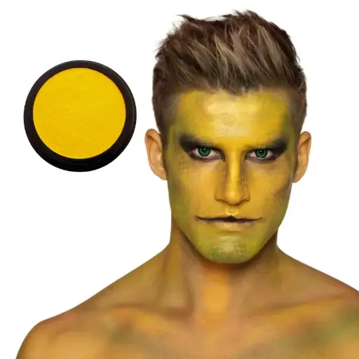 Maquillage aqua professionnel jaune 