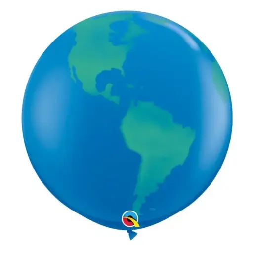 [ABC28160] Ballon latex 3' Mappemonde