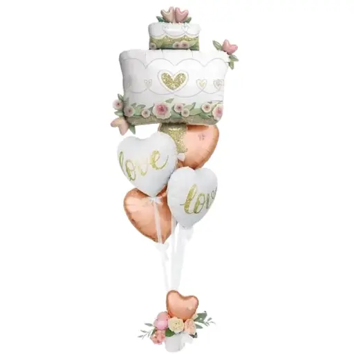 [ABC57377] Ballon Alu Wedding cake 104 cm