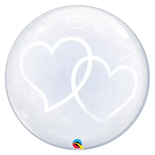 [ABC84696] Déco Bubble 24" Entwined Hearts