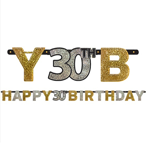 [AMS120207] Guirlande "Happy 30th Birthday"