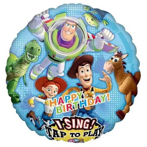 [AMS2001001] Ballon musical "Happy Bdy" - Toy Story