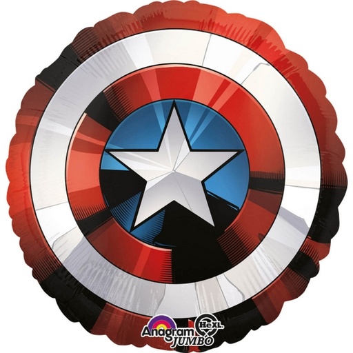 [AMS34841] Ballon alu bouclier Captain America™ 28"