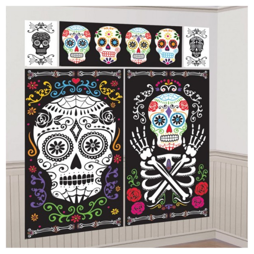 [AMS670387] Scènes Décoratives 'Dia de Los Muertos" x 5