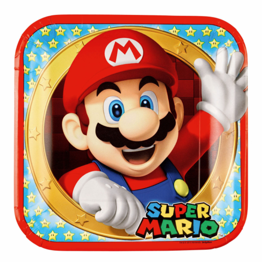 [AMS9901535-66] 8 Assiettes Super Mario