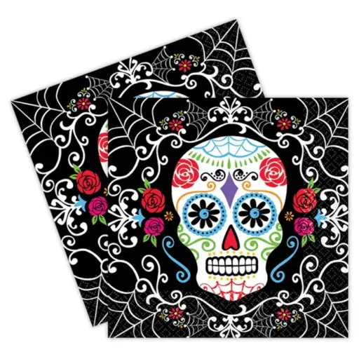 [AMS9902247] 20 Serviettes "jour des morts" 33*33cm